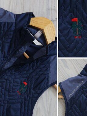 Monterey Peninsula Country Club Quilted Vest Women's S Peter Millar Fuse Elite